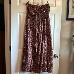 Old Navy strapless smocked waist dress size large